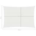 Pikkukuva 7 / 7: vidaXL Aurinkopurje 160 g/m² valkoinen 5x6 m HDPE -  Päivän- & aurinkovarjot