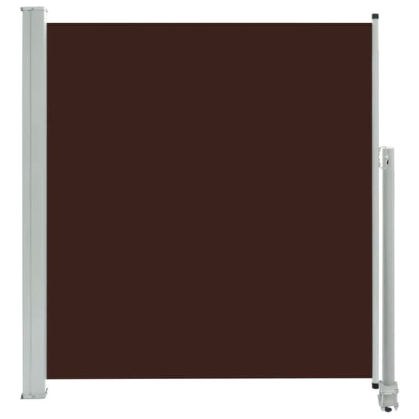 vidaXL Sisäänvedettävä terassin sivumarkiisi 140 x 300 cm ruskea -  Päivän- & aurinkovarjot