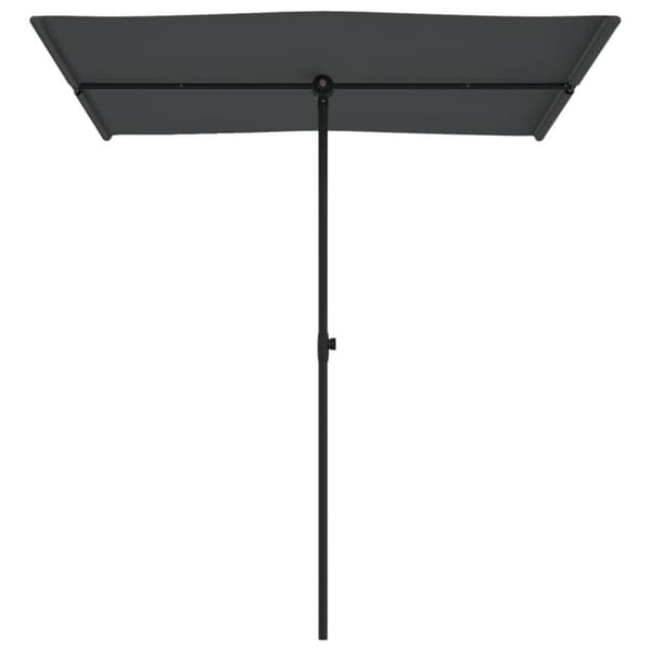vidaXL Trädgårdsparasoll med aluminiumstång 180x110 cm antracit - Parasoll & solskydd