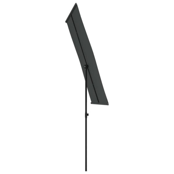 vidaXL Trädgårdsparasoll med aluminiumstång 180x110 cm antracit - Parasoll & solskydd