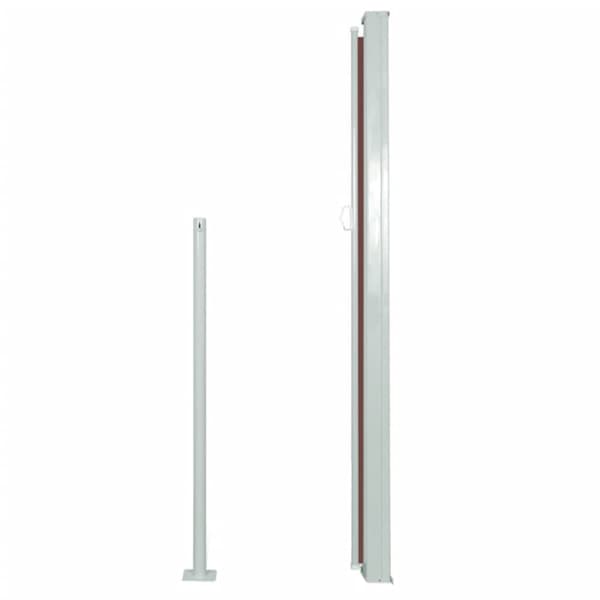 vidaXL Infällbar sidomarkis 160 x 500 cm brun - Parasoll & solskydd