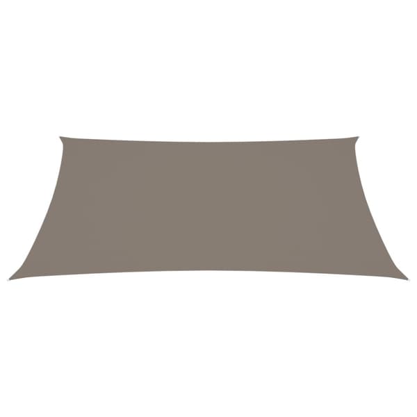 vidaXL Solsegel oxfordtyg rektangulärt 2,5x3,5 m taupe - Parasoll & solskydd