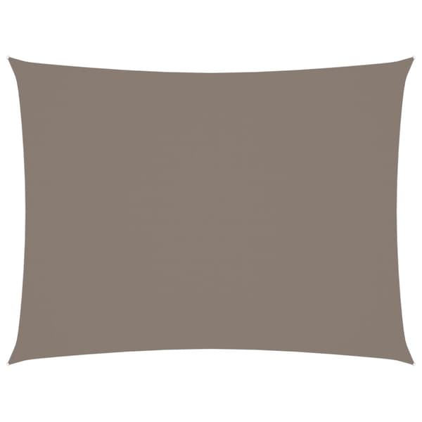 vidaXL Solsegel oxfordtyg rektangulärt 2,5x3,5 m taupe - Parasoll & solskydd