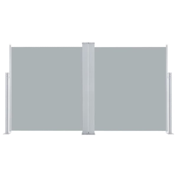 vidaXL Sisäänvedettävä sivumarkiisi antrasiitti 160x600 cm - Päivän- & aurinkovarjot
