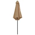 Miniatyrbillede 5 af 8: vidaXL udendørs parasol med aluminiumsstang 270x246 cm gråbrun -  Parasoller og solskærme
