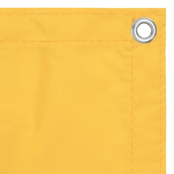 vidaXL Parvekkeen suoja keltainen 90x500 cm Oxford-kangas -  Päivän- & aurinkovarjot