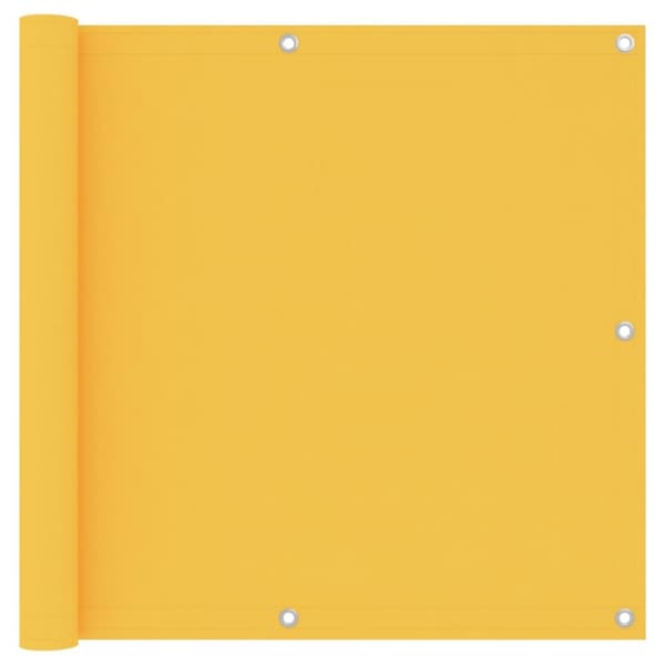 vidaXL Parvekkeen suoja keltainen 90x500 cm Oxford-kangas -  Päivän- & aurinkovarjot