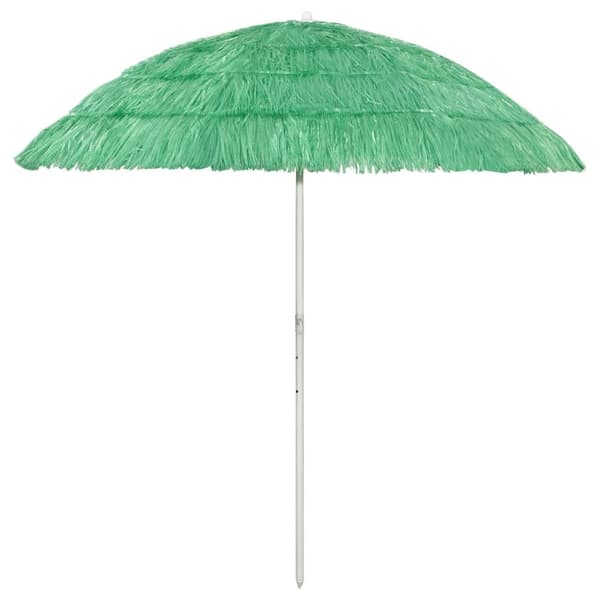 vidaXL Strandparasoll Hawaii grön 240 cm - Parasoll & solskydd