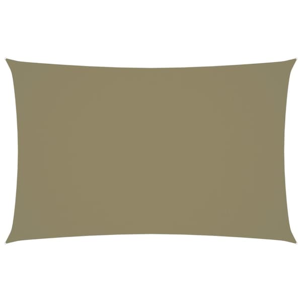 vidaXL solsejl 2,5x5 m rektangulær oxfordstof beige -  Parasoller og solskærme