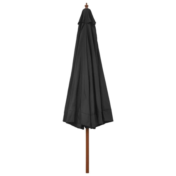 vidaXL Aurinkovarjo puurunko 330 cm antrasiitti - Päivän- & aurinkovarjot