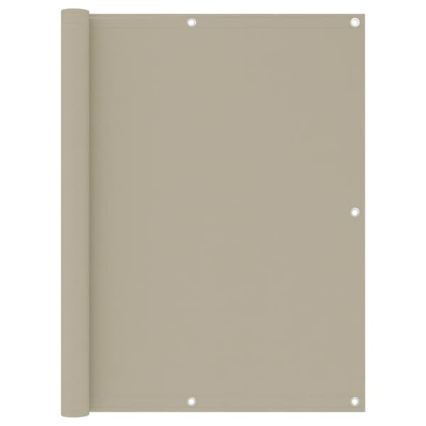 vidaXL Parvekkeen suoja beige 120x300 cm Oxford kangas -  Päivän- & aurinkovarjot