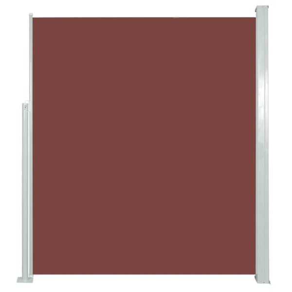 vidaXL Sisäänvedettävä terassin sivumarkiisi 160x300 cm ruskea - Päivän- & aurinkovarjot