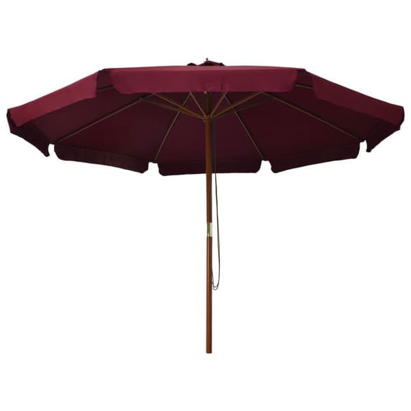 vidaXL Aurinkovarjo puurunko 330 cm viininpunainen -  Päivän- & aurinkovarjot