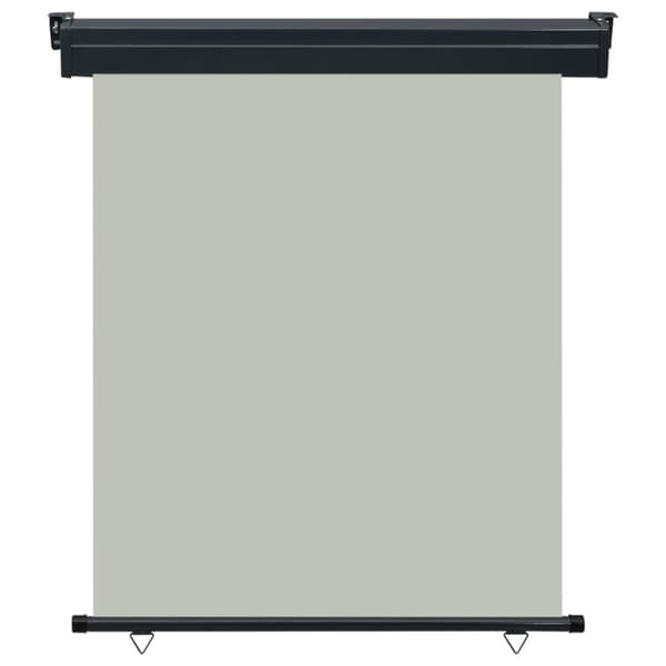 vidaXL Parvekkeen sivumarkiisi 140x250 cm harmaa - Päivän- & aurinkovarjot
