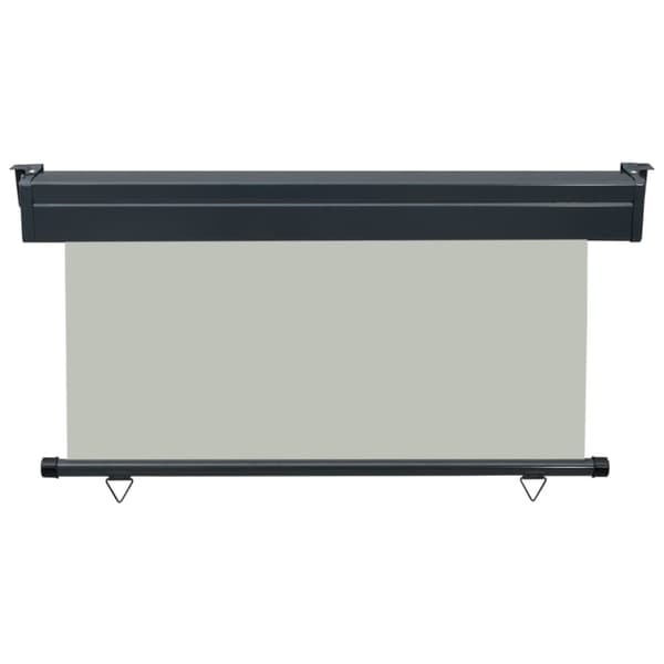 vidaXL Parvekkeen sivumarkiisi 140x250 cm harmaa - Päivän- & aurinkovarjot