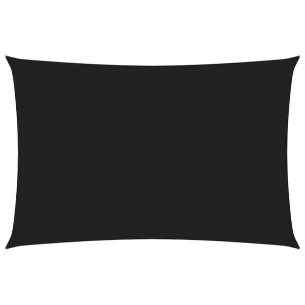 vidaXL Solsegel oxfordtyg rektangulärt 3x5 m svart - Parasoll & solskydd
