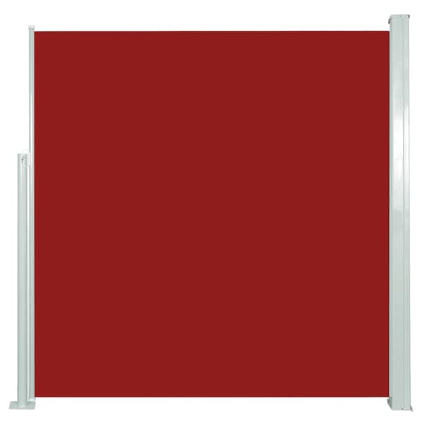 vidaXL sammenrullelig sidemarkise 140x300 cm rød - Parasoller og solskærme