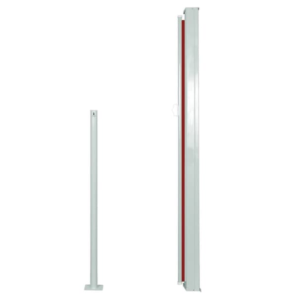 vidaXL sammenrullelig sidemarkise 140x300 cm rød -  Parasoller og solskærme