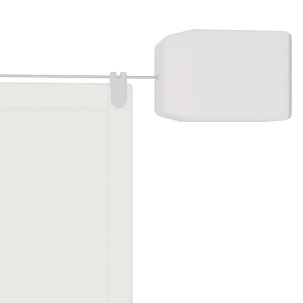 vidaXL Markis vertikal vit 140x360 cm oxfordtyg - Parasoll & solskydd