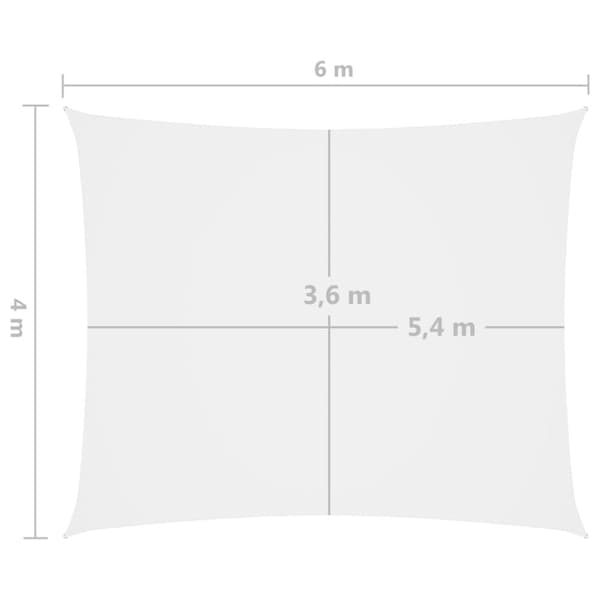 vidaXL Aurinkopurje Oxford-kangas suorakaide 4x6 m valkoinen -  Päivän- & aurinkovarjot