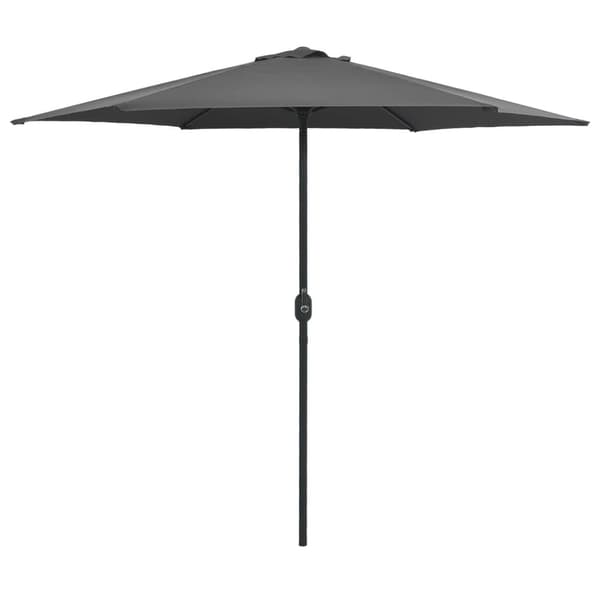 vidaXL Aurinkovarjo alumiinitanko 270x246 cm antrasiitti - Päivän- & aurinkovarjot