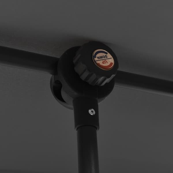 vidaXL Trädgårdsparasoll med aluminiumstång 2x1,5 m antracit -  Parasoll & solskydd