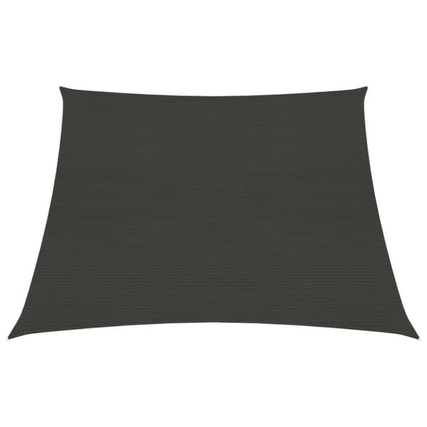 vidaXL solsejl 3/4x2 cm 160 g/m² HDPE antracitgrå - Parasoller og solskærme