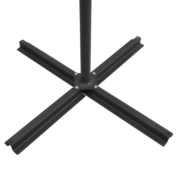 vidaXL Aurinkovarjo LED-valoilla teräspylväs 250x250 cm ruskeanharmaa -  Päivän- & aurinkovarjot