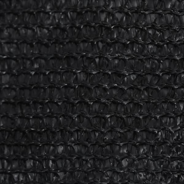 vidaXL Solsegel 160 g/m² svart 3/4x2 m HDPE - Parasoll & solskydd