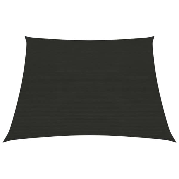 vidaXL Solsegel 160 g/m² svart 3/4x2 m HDPE - Parasoll & solskydd