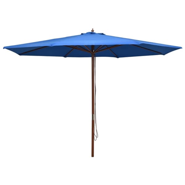 vidaXL Aurinkovarjo puurunko 350 cm sininen - Päivän- & aurinkovarjot