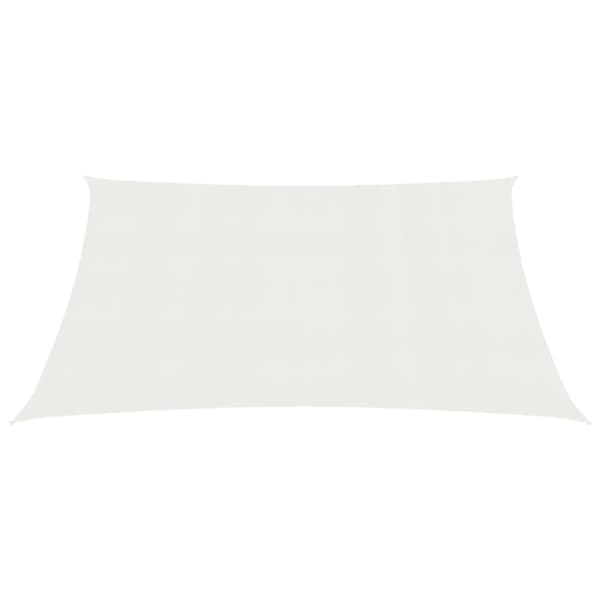vidaXL solsejl 2,5x3 m 160 g/m² HDPE hvid -  Parasoller og solskærme