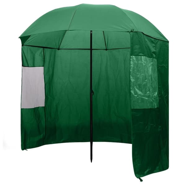 vidaXL Kalastussateenvarjo Vihreä 240x210 cm - Päivän- & aurinkovarjot