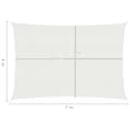 Pikkukuva 7 / 7: vidaXL Aurinkopurje 160 g/m² valkoinen 4x7 m HDPE -  Päivän- & aurinkovarjot