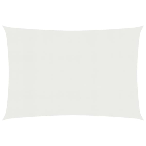 vidaXL Aurinkopurje 160 g/m² valkoinen 4x7 m HDPE -  Päivän- & aurinkovarjot