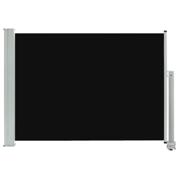 vidaXL Infällbar sidomarkis 80x300 cm svart - Parasoll & solskydd