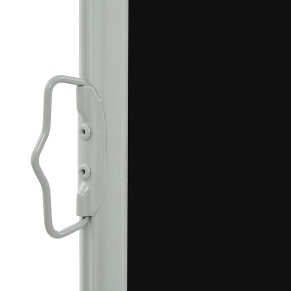 vidaXL Infällbar sidomarkis 80x300 cm svart - Parasoll & solskydd