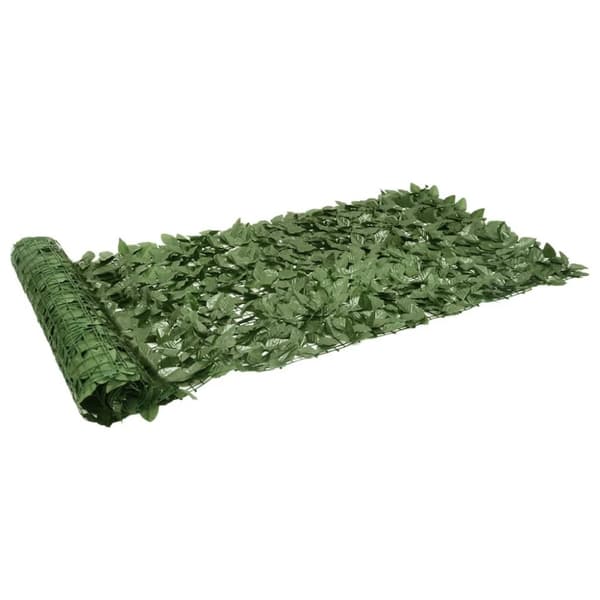 vidaXL Parvekkeen suoja tummanvihreillä lehdillä 400x100 cm -  Päivän- & aurinkovarjot
