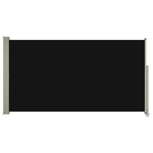 vidaXL Sisäänvedettävä terassin sivumarkiisi 160x300 cm musta -  Päivän- & aurinkovarjot