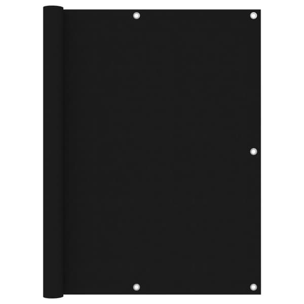 vidaXL altanafskærmning 120x600 cm oxfordstof sort -  Parasoller og solskærme