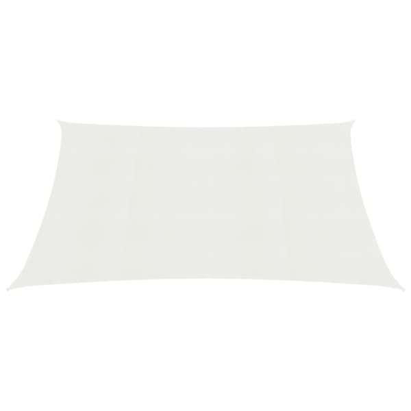 vidaXL Aurinkopurje 160 g/m² valkoinen 2x2,5 m HDPE - Päivän- & aurinkovarjot
