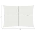 Pikkukuva 7 / 7: vidaXL Aurinkopurje 160 g/m² valkoinen 2x2,5 m HDPE -  Päivän- & aurinkovarjot