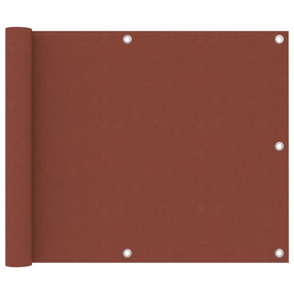 vidaXL Parvekkeen suoja terrakotta 75x300 cm Oxford kangas -  Päivän- & aurinkovarjot