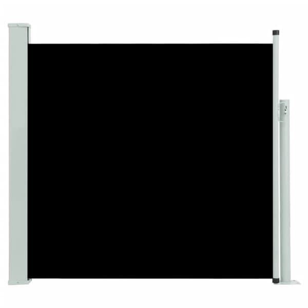 vidaXL Infällbar sidomarkis 170x300 cm svart -  Parasoll & solskydd