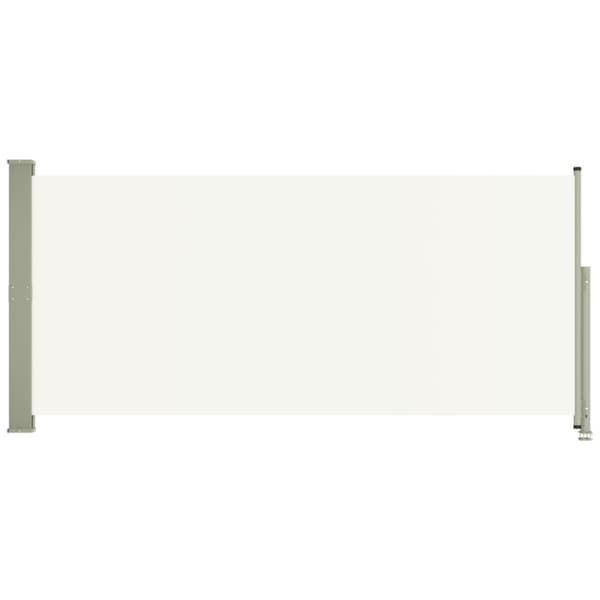 vidaXL sammenrullelig sidemarkise til terrassen 140x300 cm cremefarvet -  Parasoller og solskærme