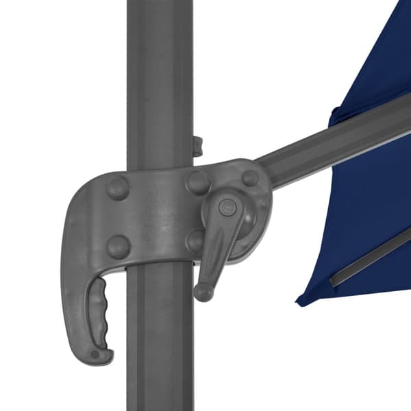 vidaXL Frihängande parasoll med aluminiumstång 3x3 m azurblå -  Parasoll & solskydd