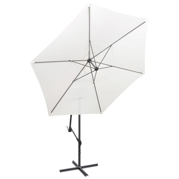 vidaXL Frihängande parasoll 3 m sandvit -  Parasoll & solskydd