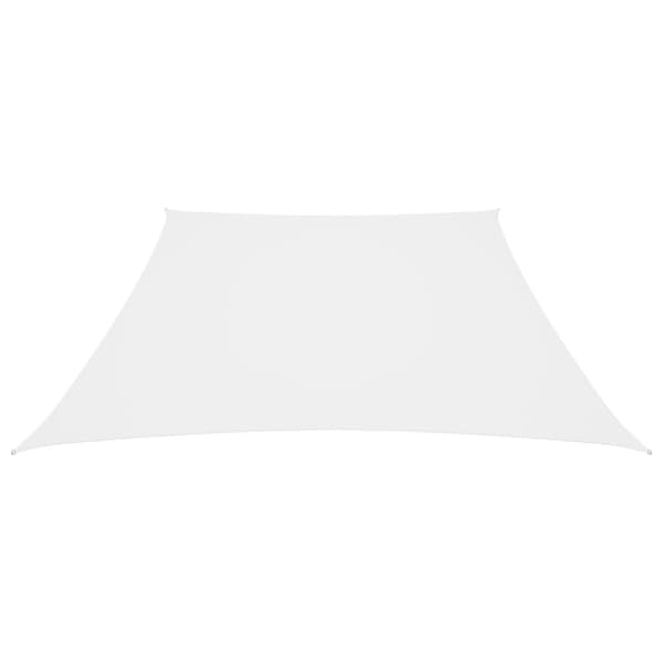 vidaXL Solsegel oxfordtyg trapets 3/5x4 m vit -  Parasoll & solskydd
