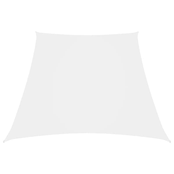 vidaXL Solsegel oxfordtyg trapets 3/5x4 m vit -  Parasoll & solskydd