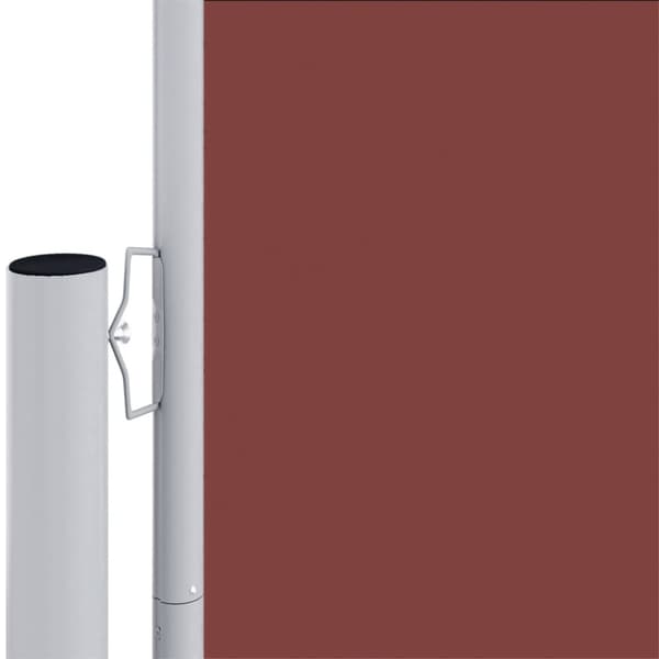 vidaXL Infällbar sidomarkis brun 220x1000 cm - Parasoll & solskydd